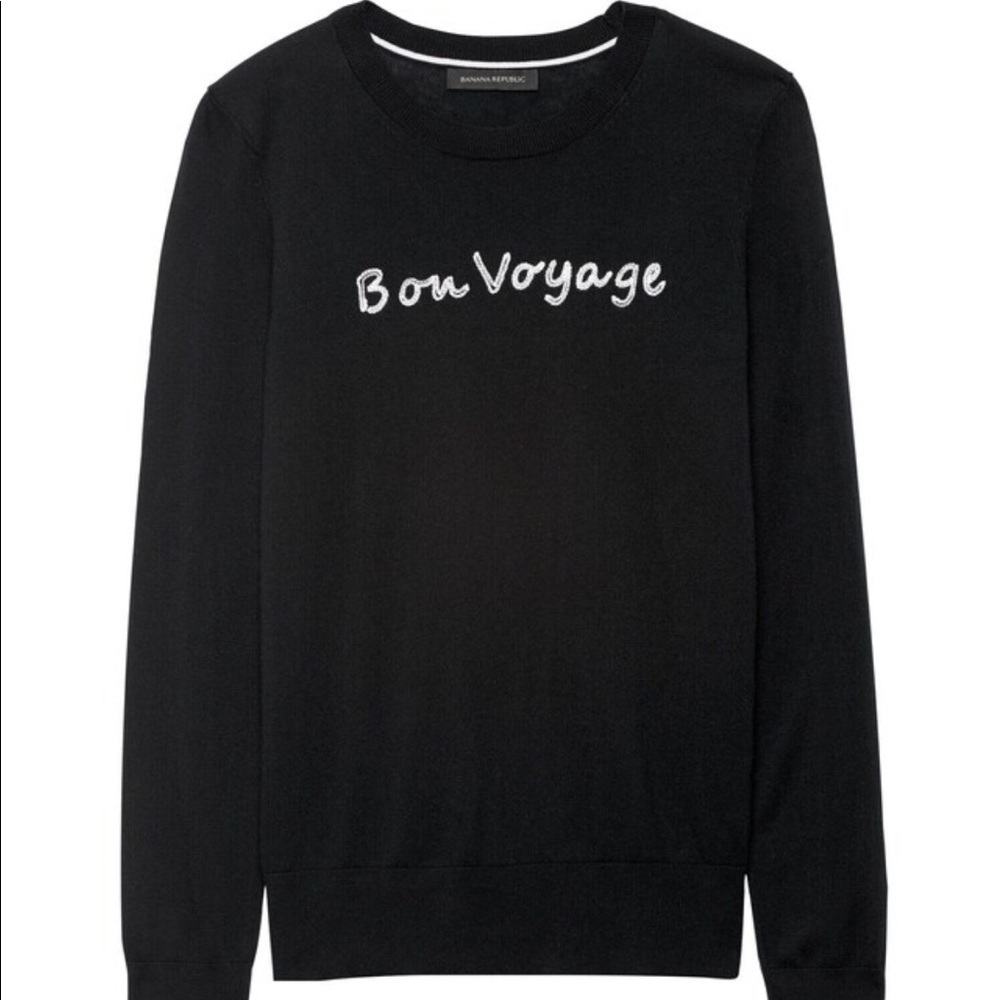 Banana Republic silk cotton bon voyage sweater